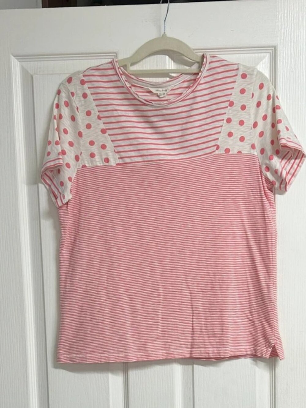 Womens White Stuff Pink Mix Print Short Sleeve T Shirt